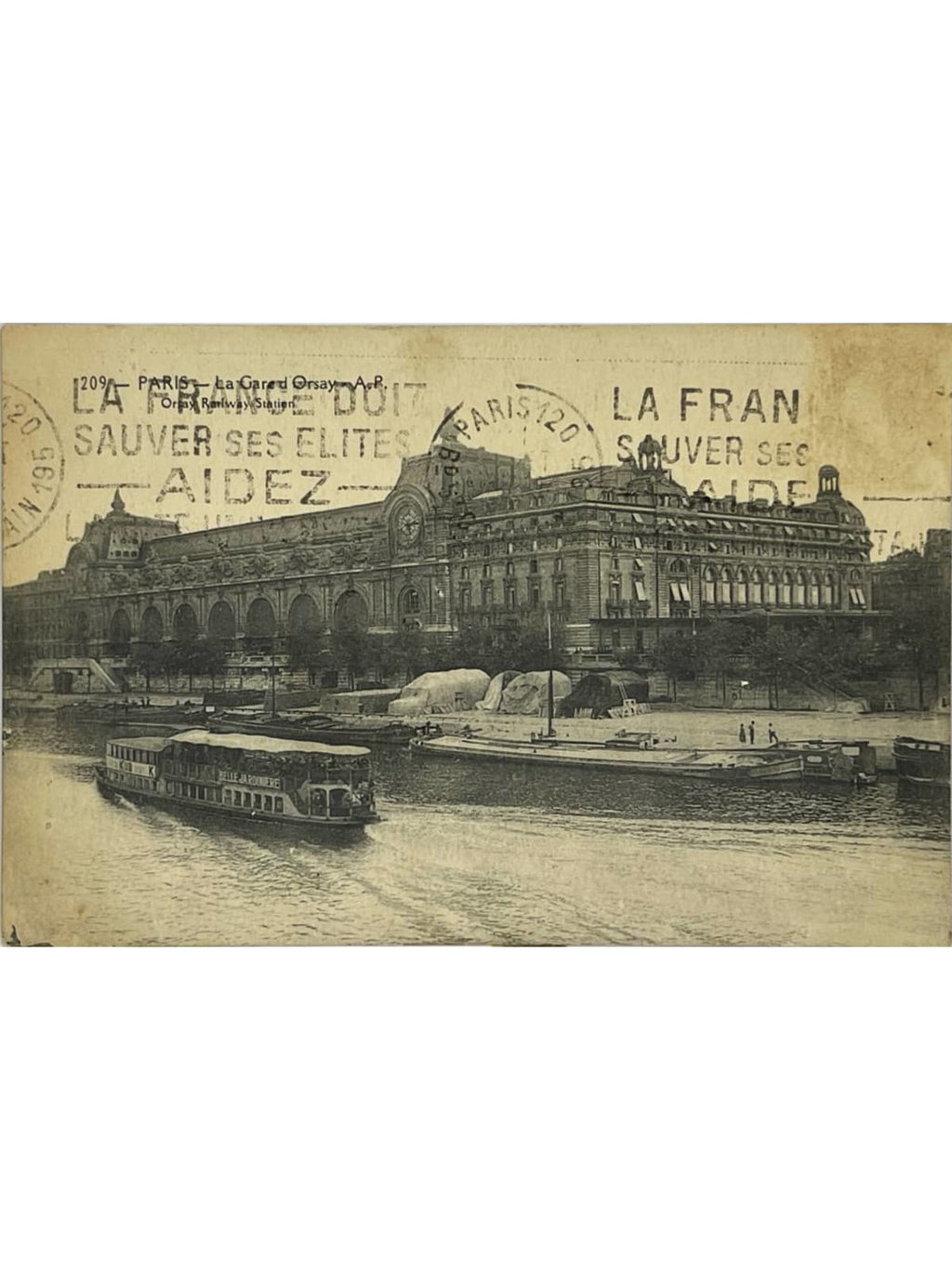 Recto de la carte postale