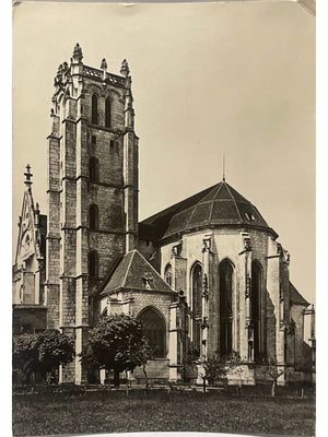 Bourg-en-Bresse (Ain) – Église de Brou, le chevet – CPSM