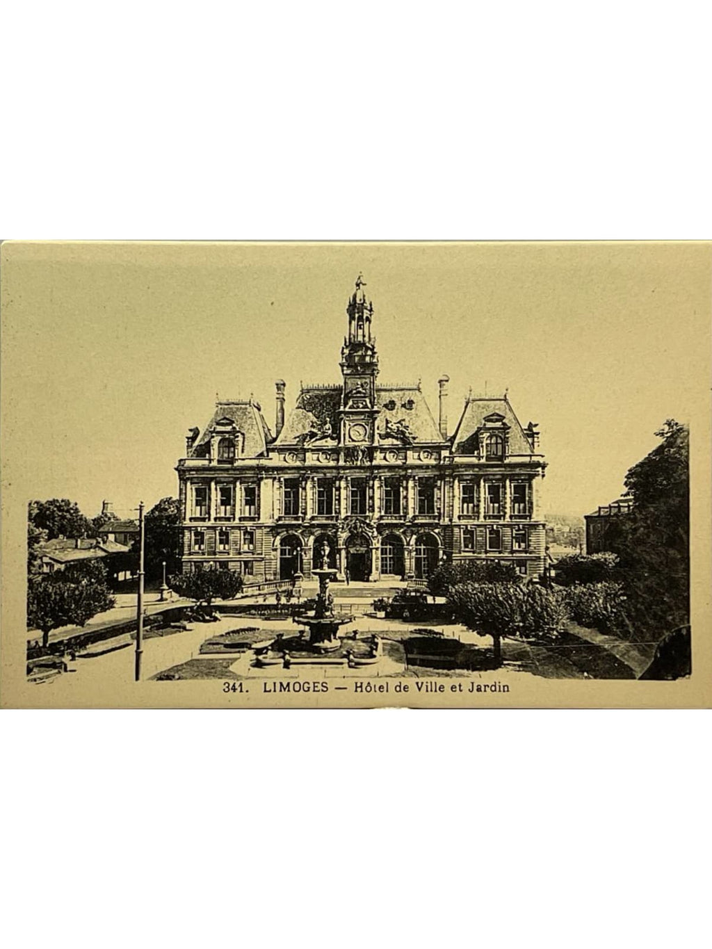 Recto de la carte postale