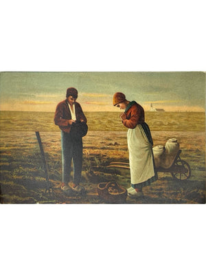 Scène rurale évoquant l'Angélus – K. F. Éditeurs série 568 – CPA ancienne
