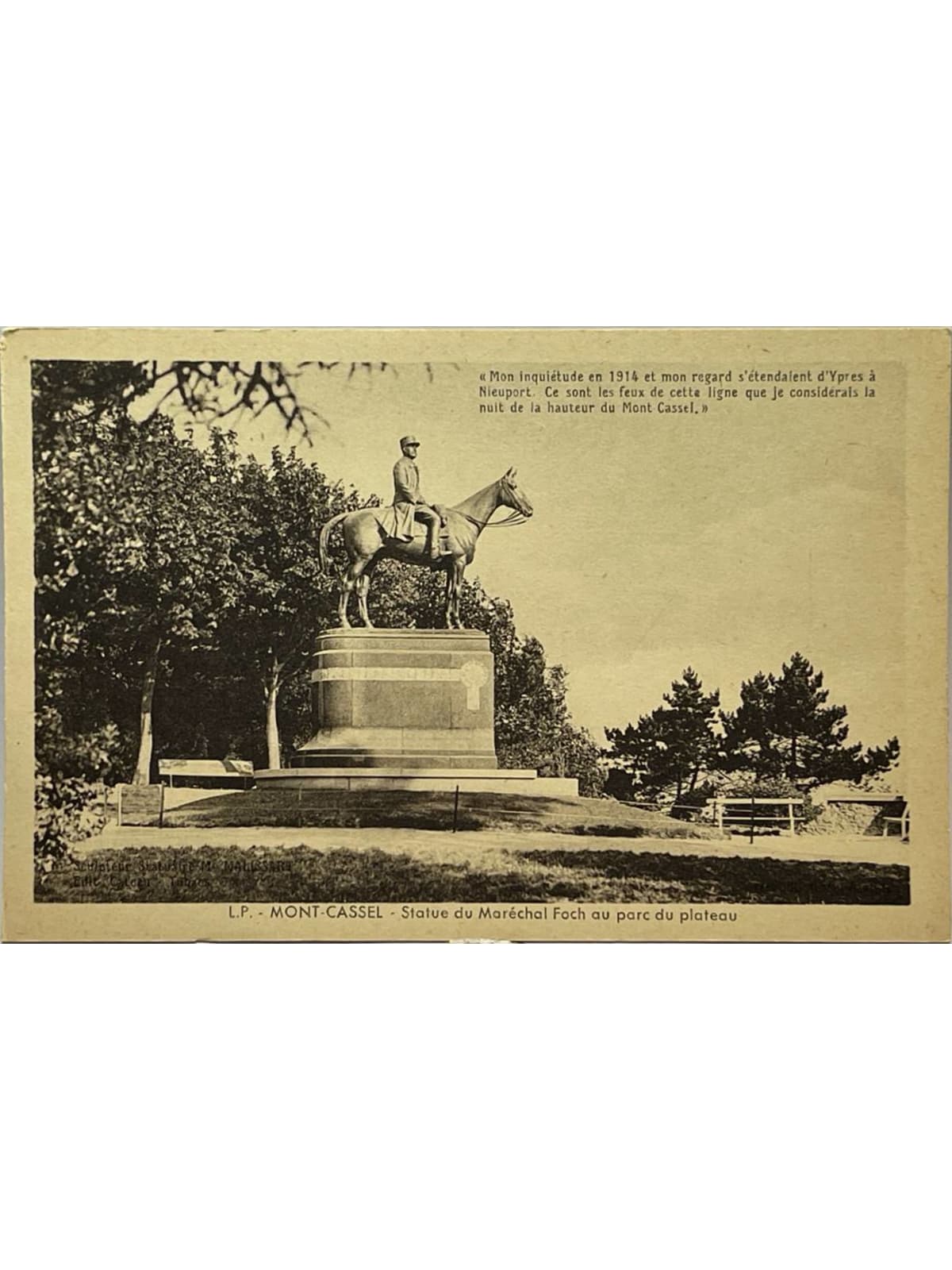 Recto de la carte postale
