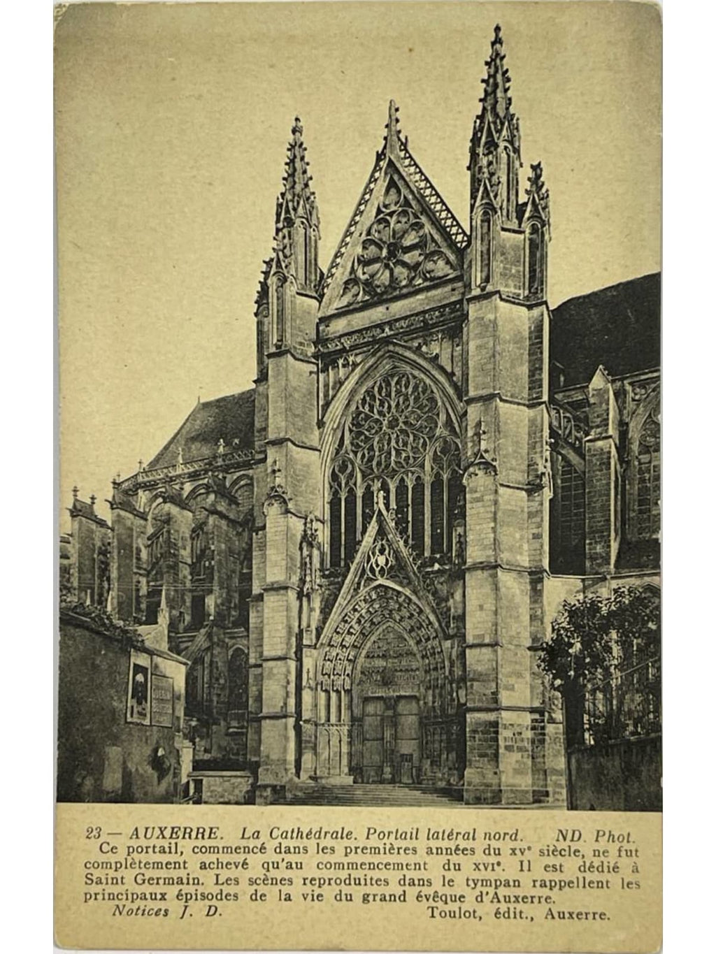 Recto de la carte postale