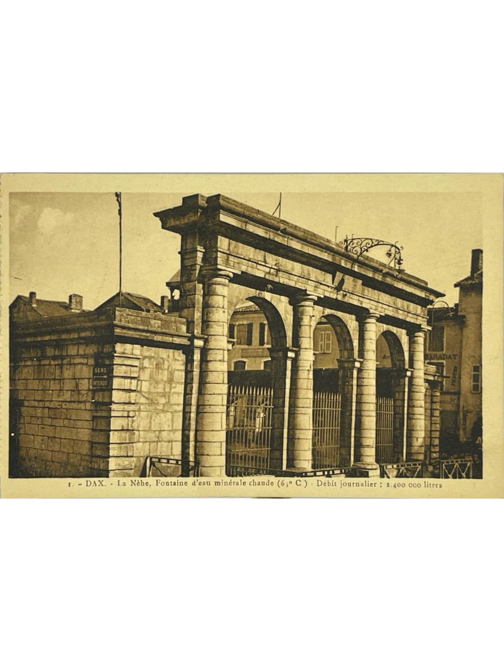 Recto de la carte postale