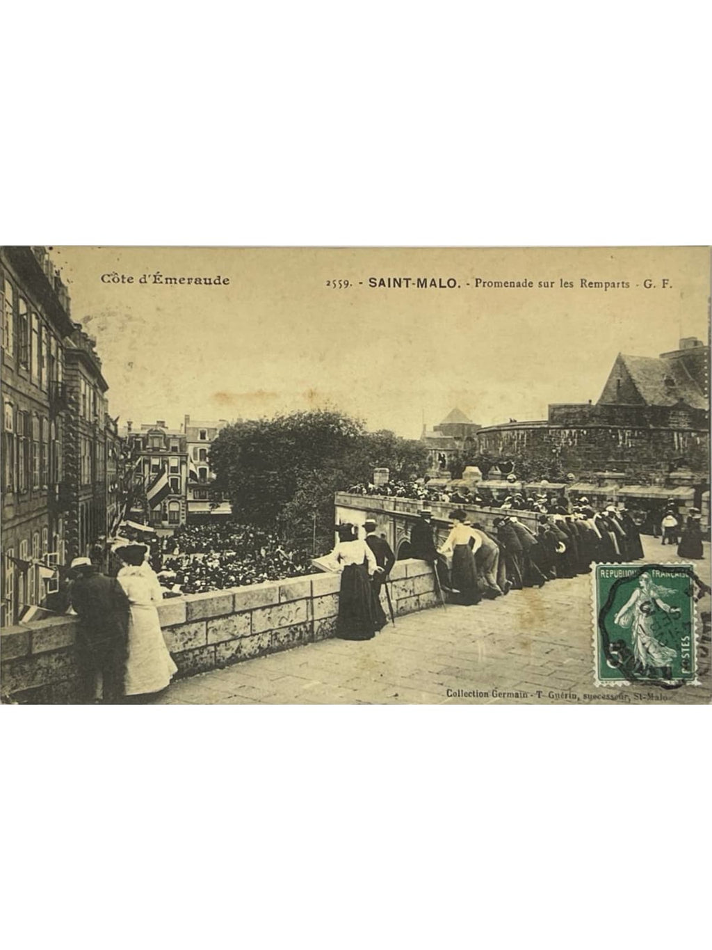 Recto de la carte postale