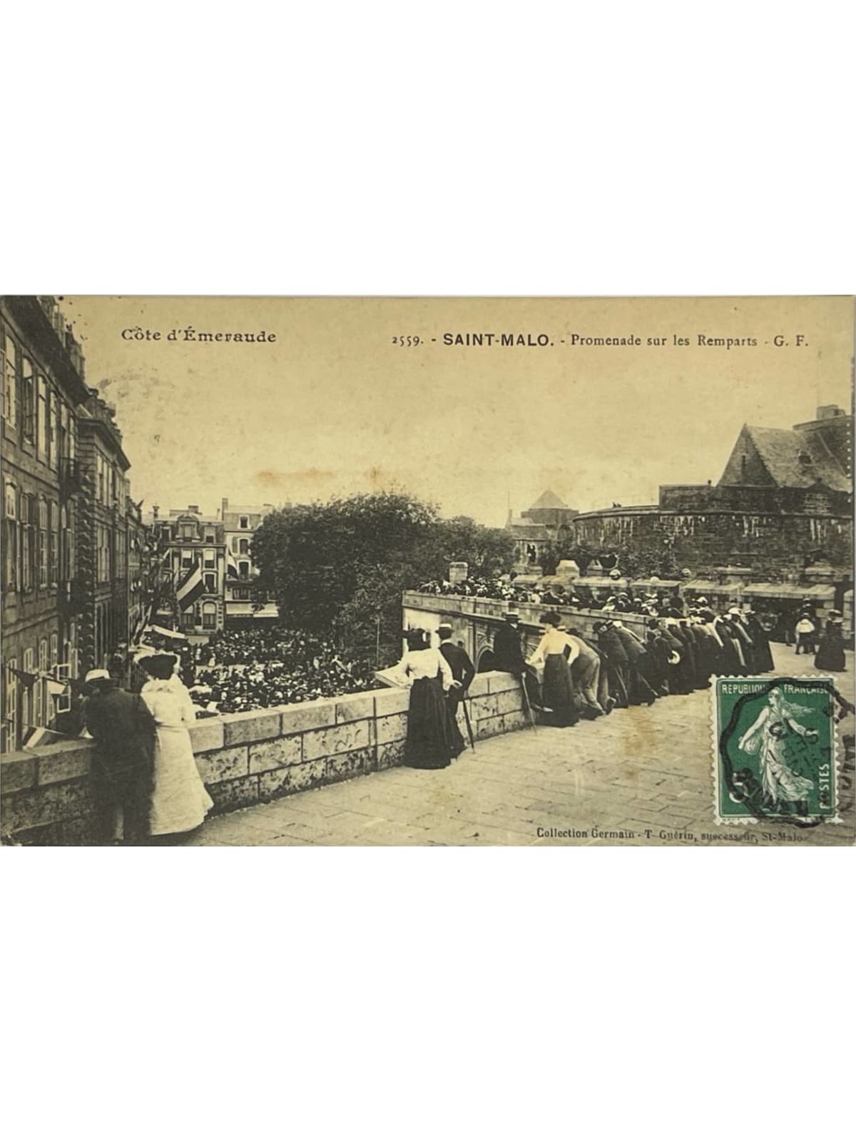 Recto de la carte postale