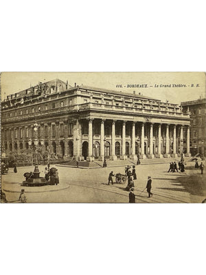Bordeaux – Le Grand Théâtre, scène animée – CPA n°116
