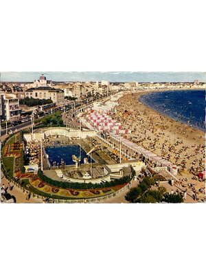 Les Sables-d'Olonne (85) – La piscine et la plage – CPSM années 1960