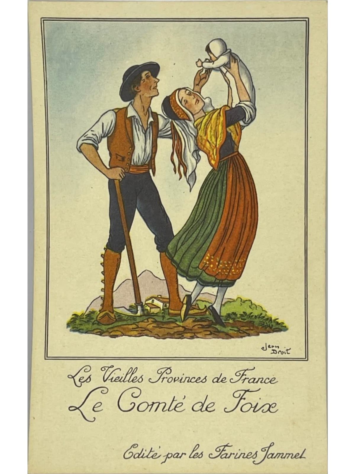 Recto de la carte postale