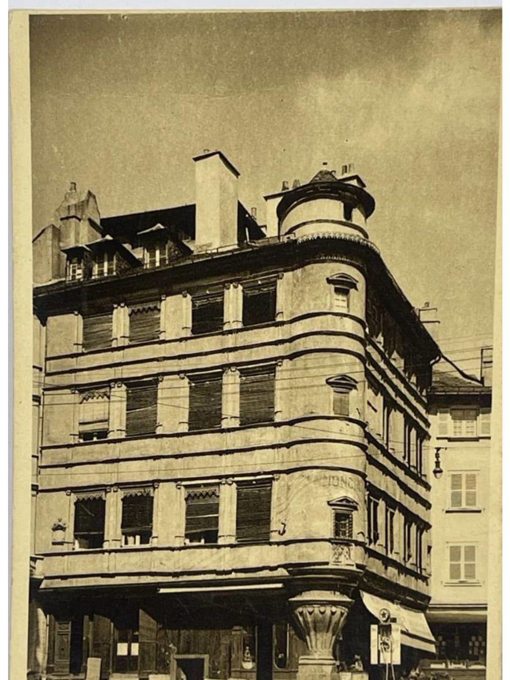 Recto de la carte postale