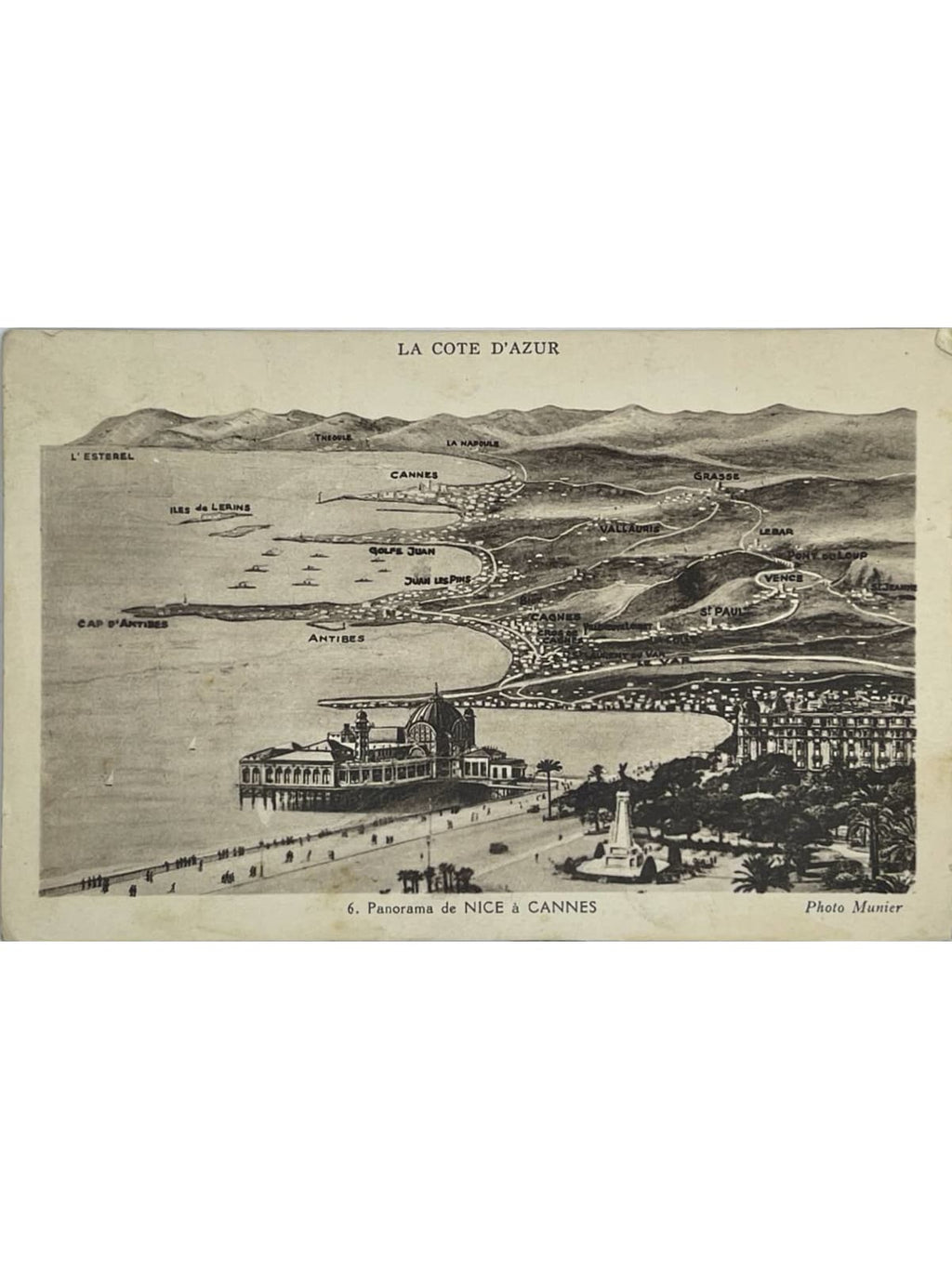 Recto de la carte postale