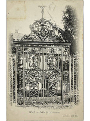 Sens – Grille de l'Archevêché – CPA Neurdein n°31