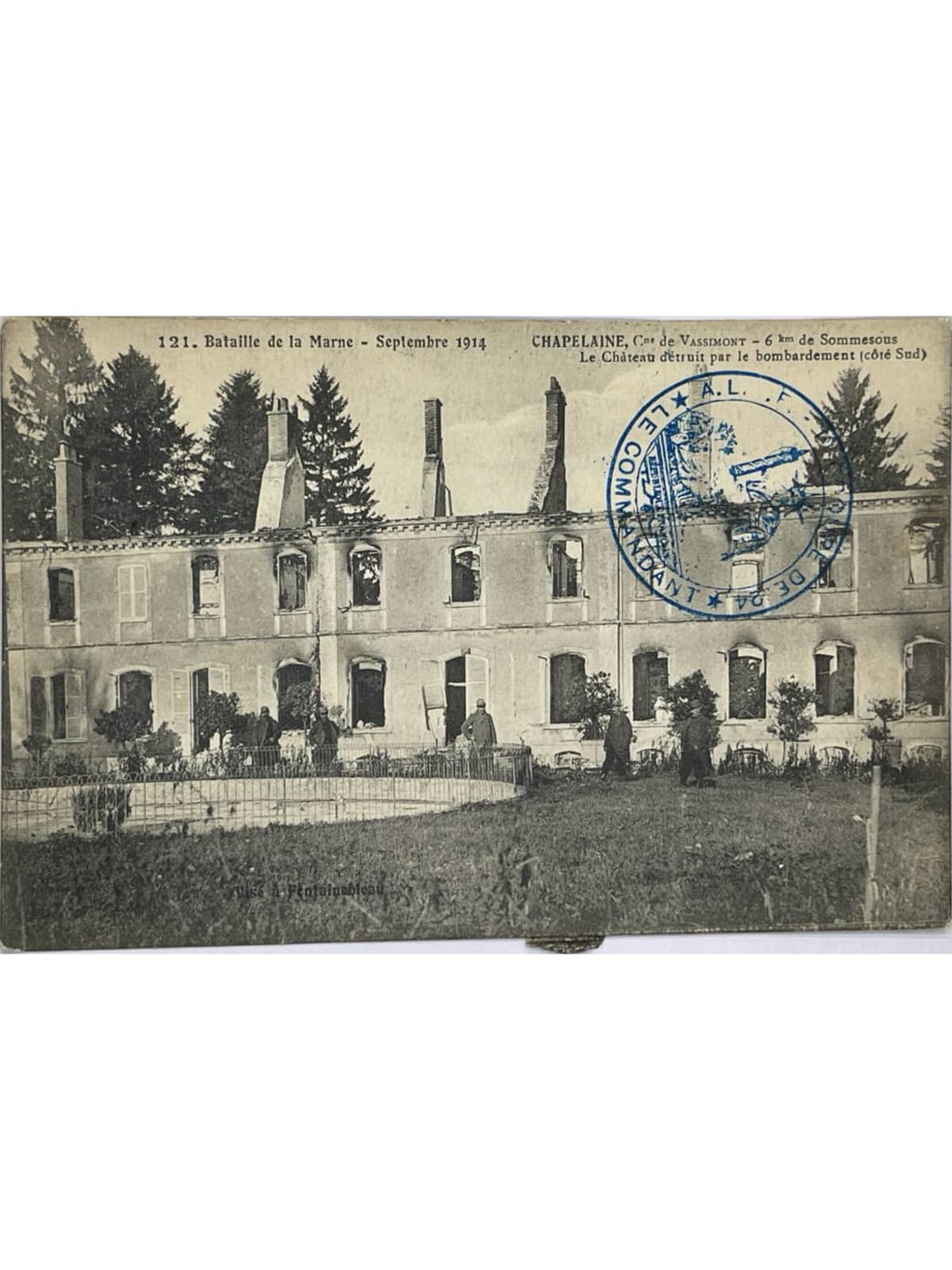 Recto de la carte postale