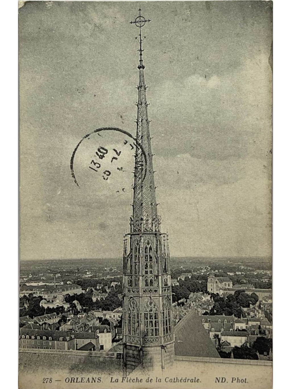 Recto de la carte postale