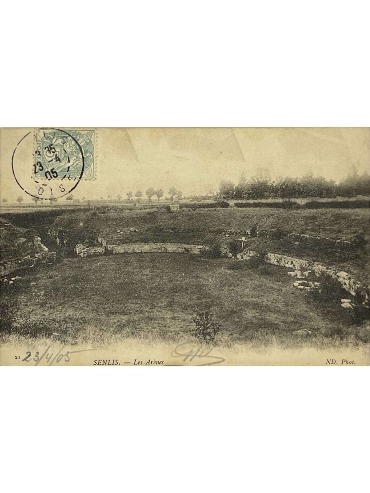 Recto de la carte postale