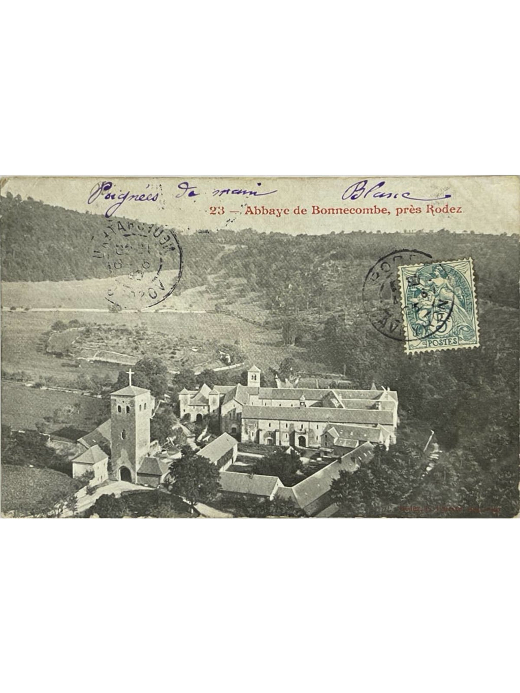 Recto de la carte postale