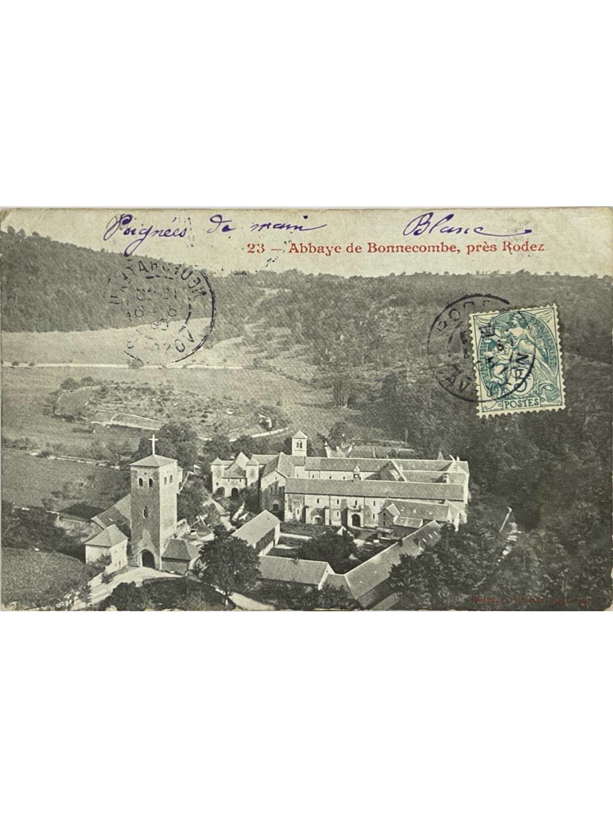 Recto de la carte postale