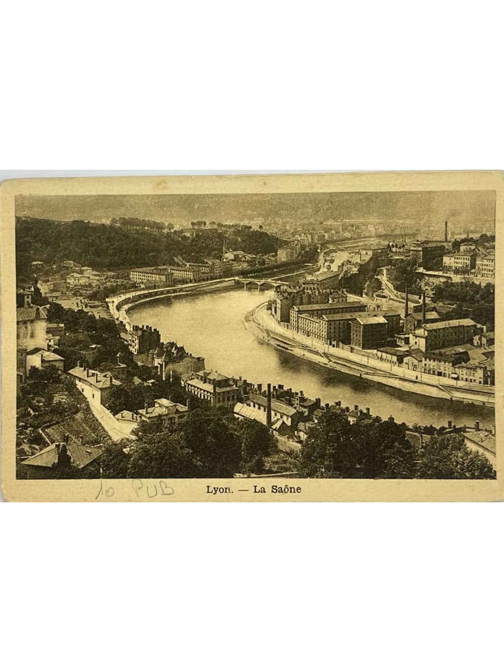 Recto de la carte postale