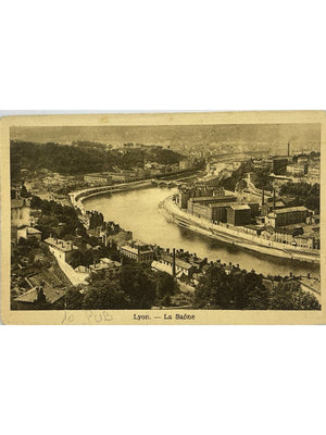 Lyon (Rhône) – La Saône et le paysage industriel – CPA ancienne