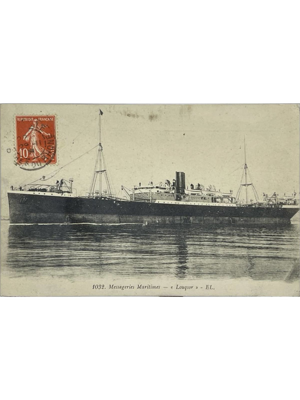 Recto de la carte postale