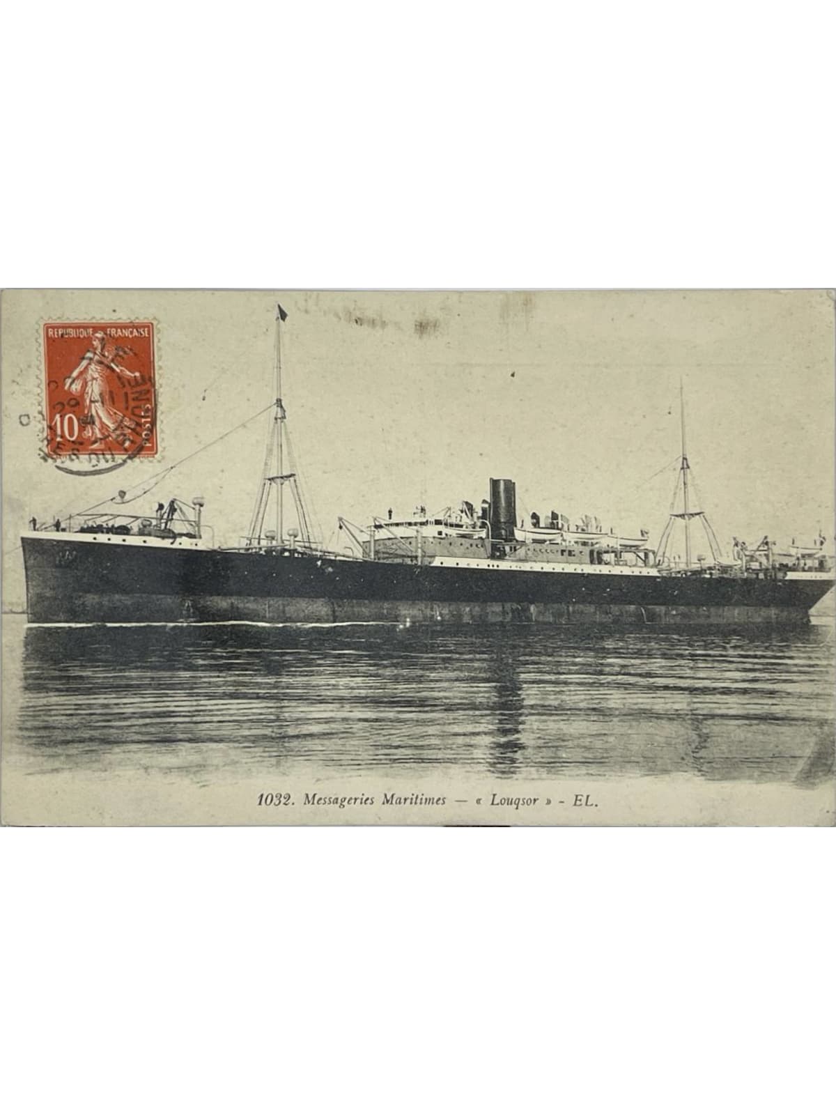 Recto de la carte postale
