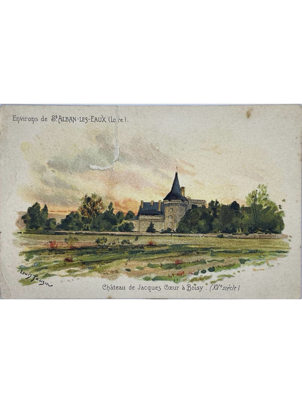Recto de la carte postale