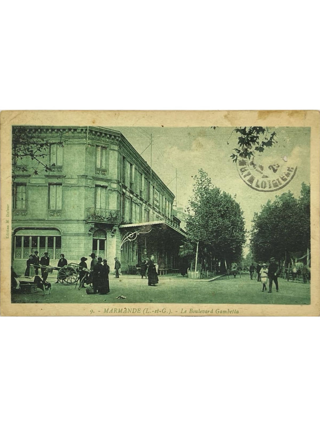 Recto de la carte postale