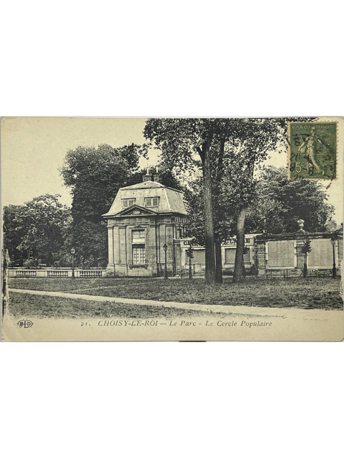 Recto de la carte postale