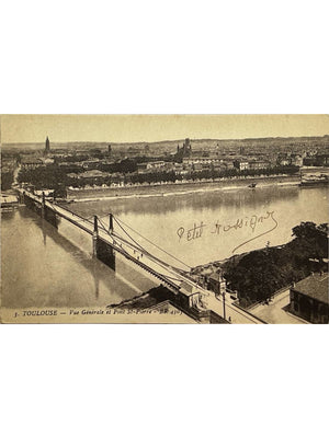 Toulouse – Vue générale et pont Saint-Pierre – CPA ancienne n° 3