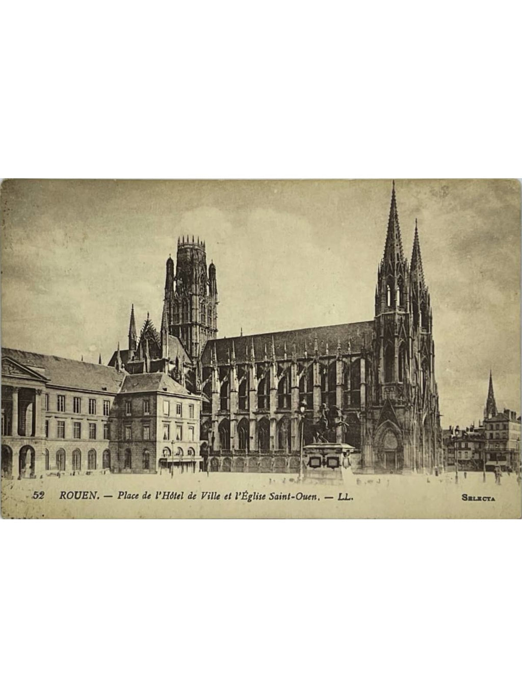 Recto de la carte postale