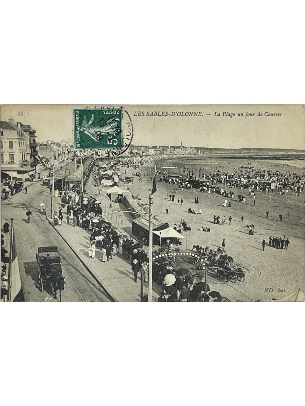 Recto de la carte postale