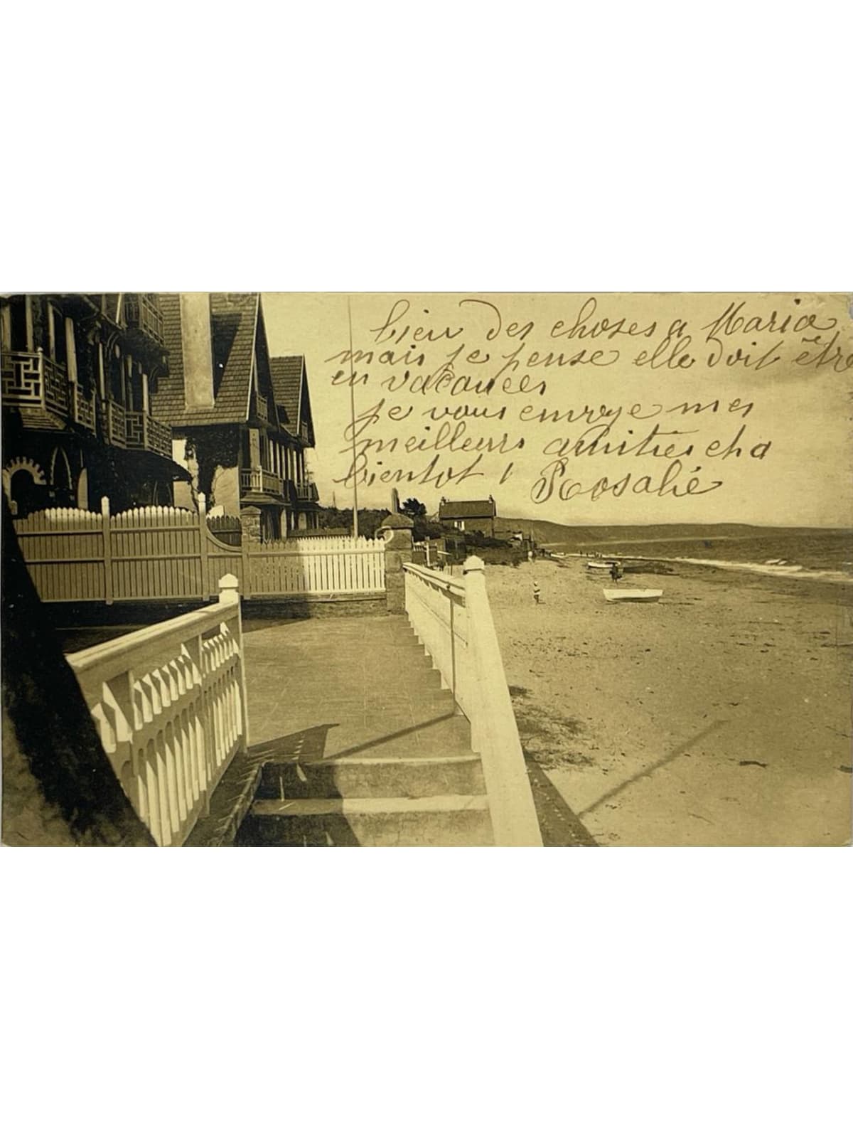 Recto de la carte postale