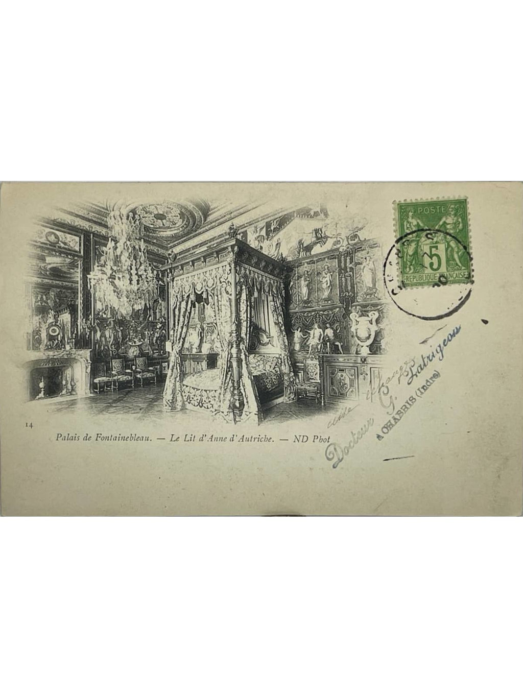 Recto de la carte postale