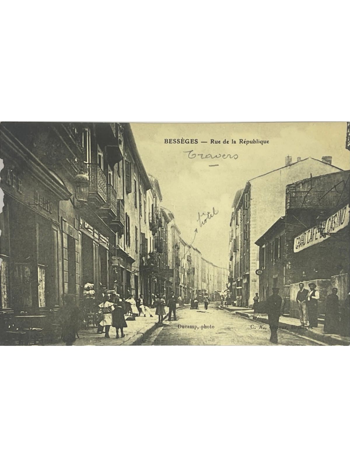 Recto de la carte postale