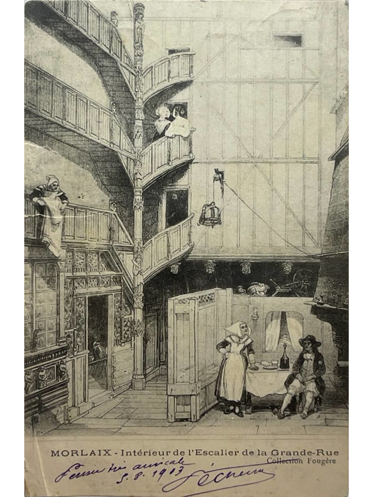 Recto de la carte postale