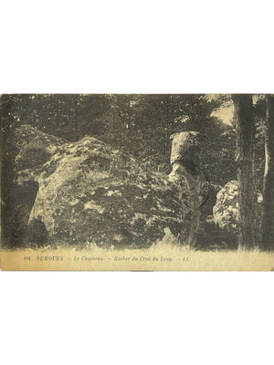 Nemours – Le Chameau, rocher du Croc du Loup – CPA ancienne