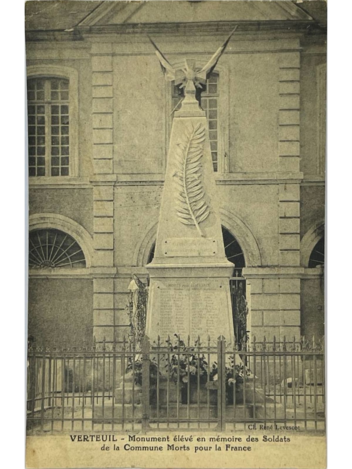 Recto de la carte postale