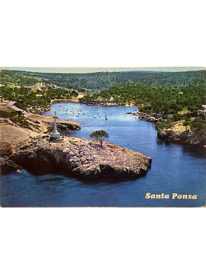 Santa Ponsa, Majorque – Vue aérienne d’une calanque – CPSM années 1970