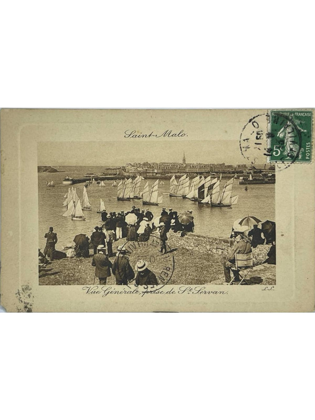 Recto de la carte postale