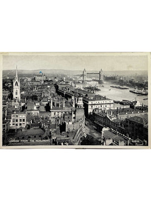 Carte postale – Londres depuis le Monument – Tamise et Tower Bridge – Valentine n° 43870