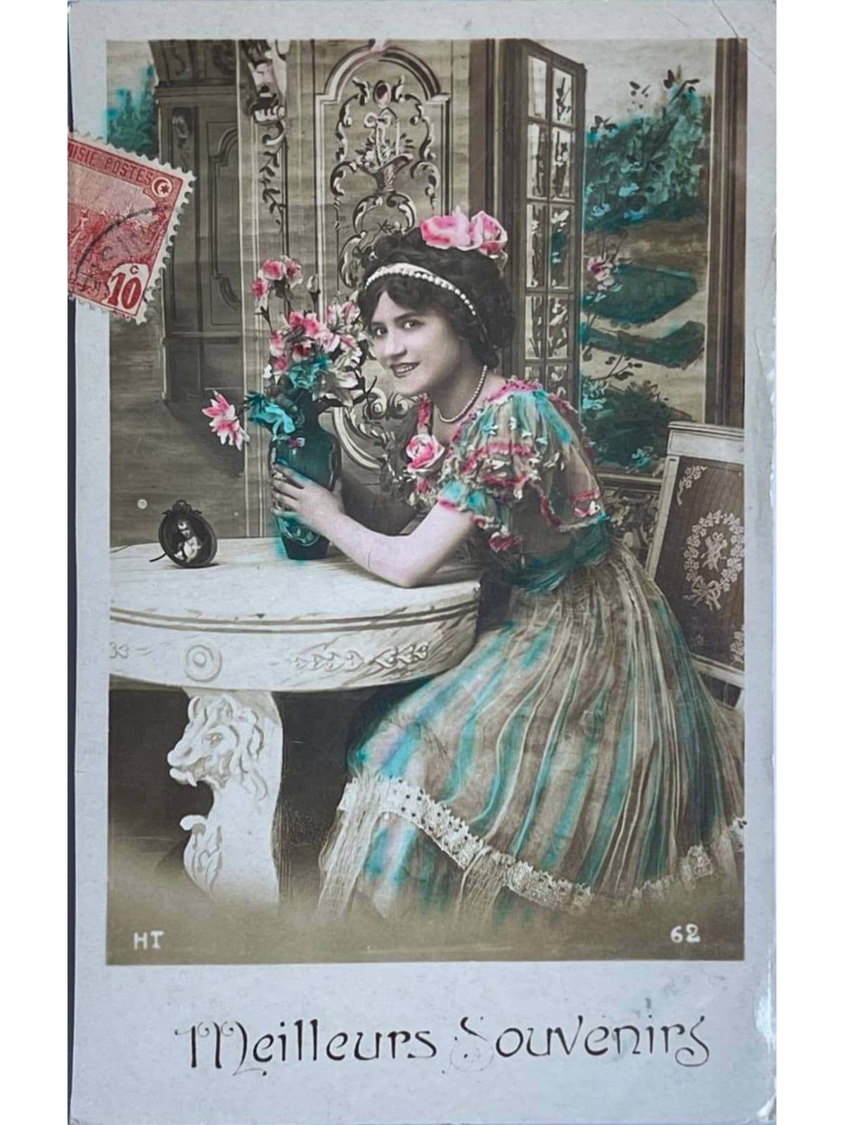 Recto de la carte postale