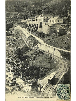 Cauterets – La Raillère et le tram – CPA n° 725
