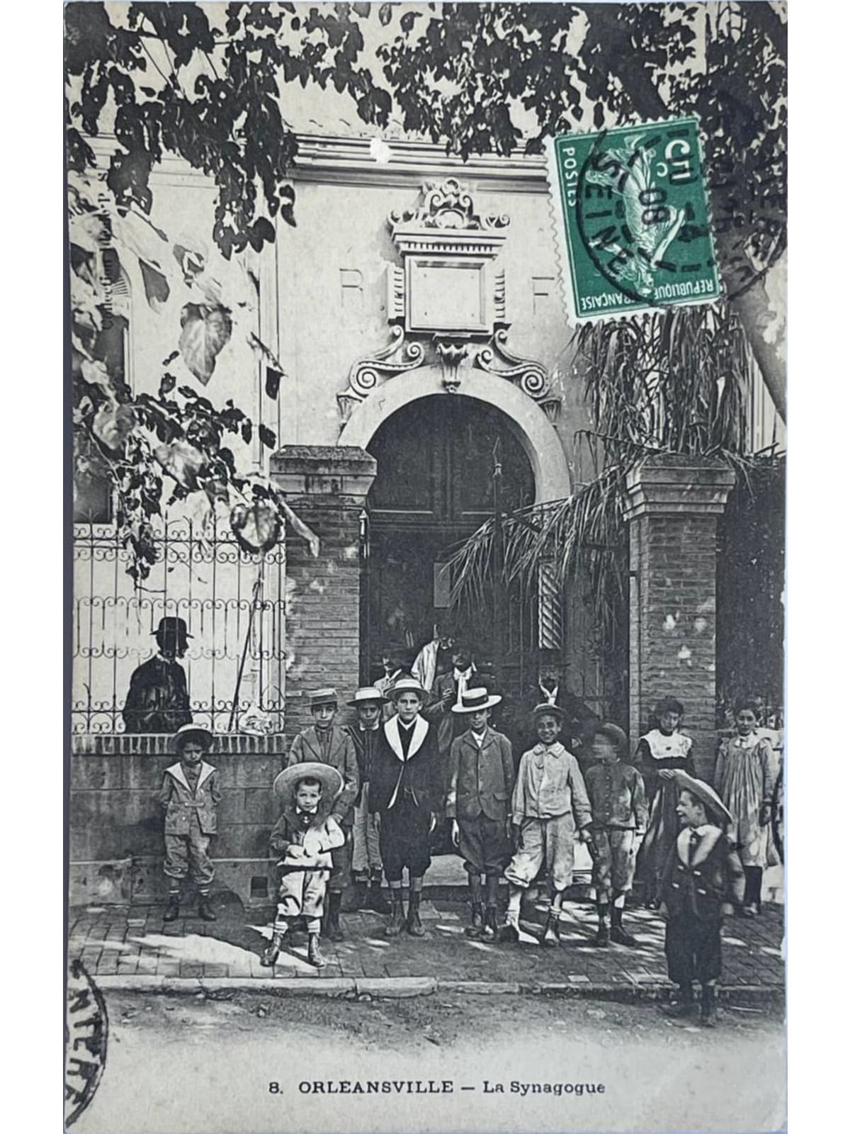 Recto de la carte postale