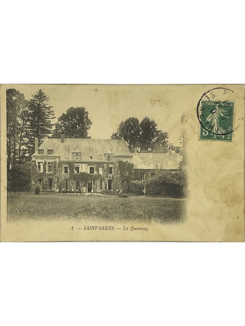 Recto de la carte postale