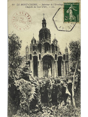 Le Mont-Cindre – Intérieur de l'Ermitage, chapelle du Curé d'Ars – CPA n°11