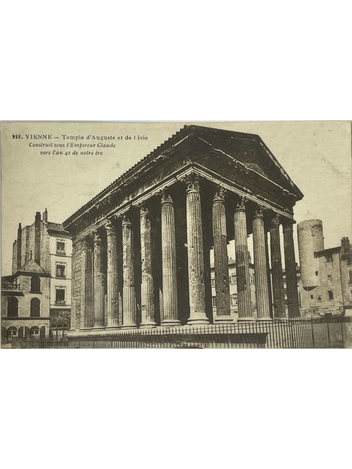 Recto de la carte postale
