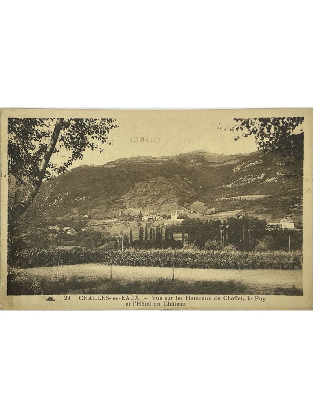 Recto de la carte postale