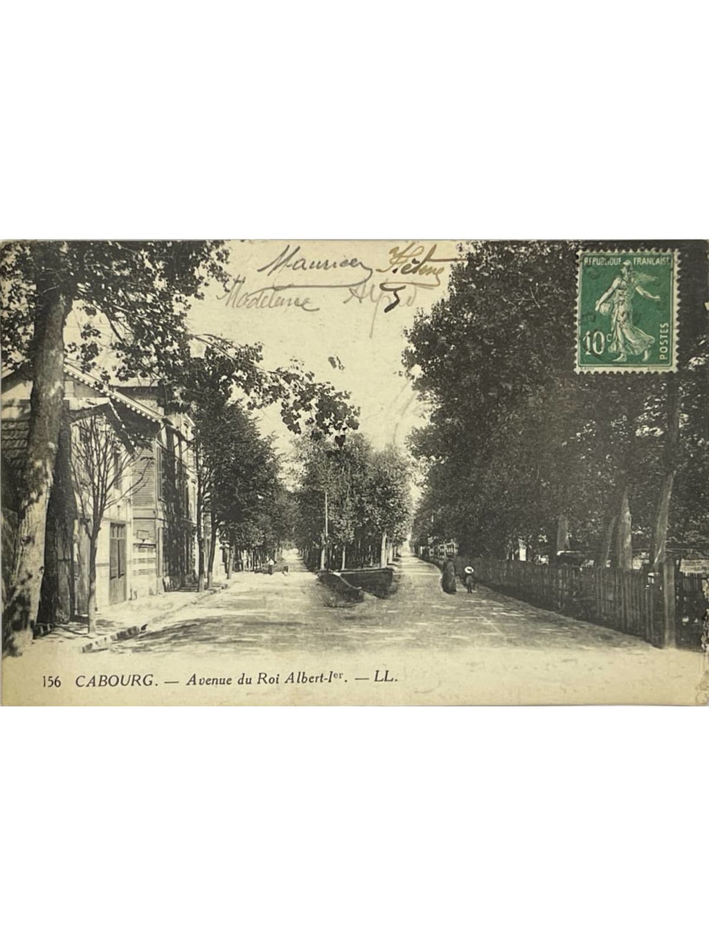Recto de la carte postale