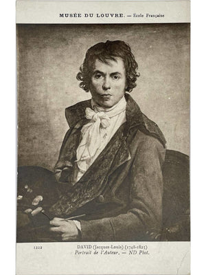 Paris – Musée du Louvre – Jacques-Louis David, Portrait de l’auteur – CPA N.D. Phot.