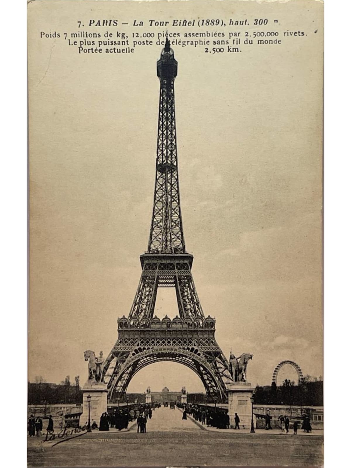 Recto de la carte postale