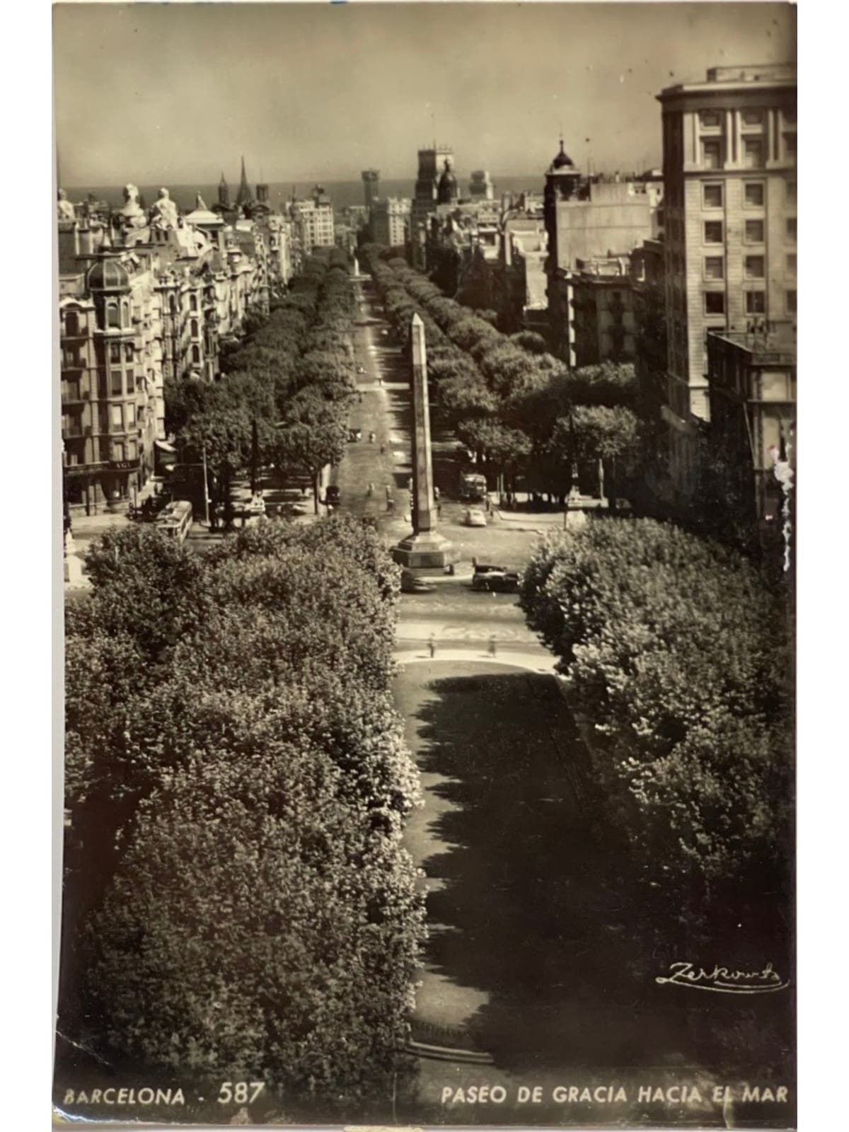 Recto de la carte postale